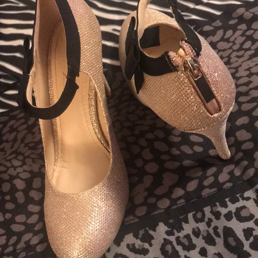 Gold heels
